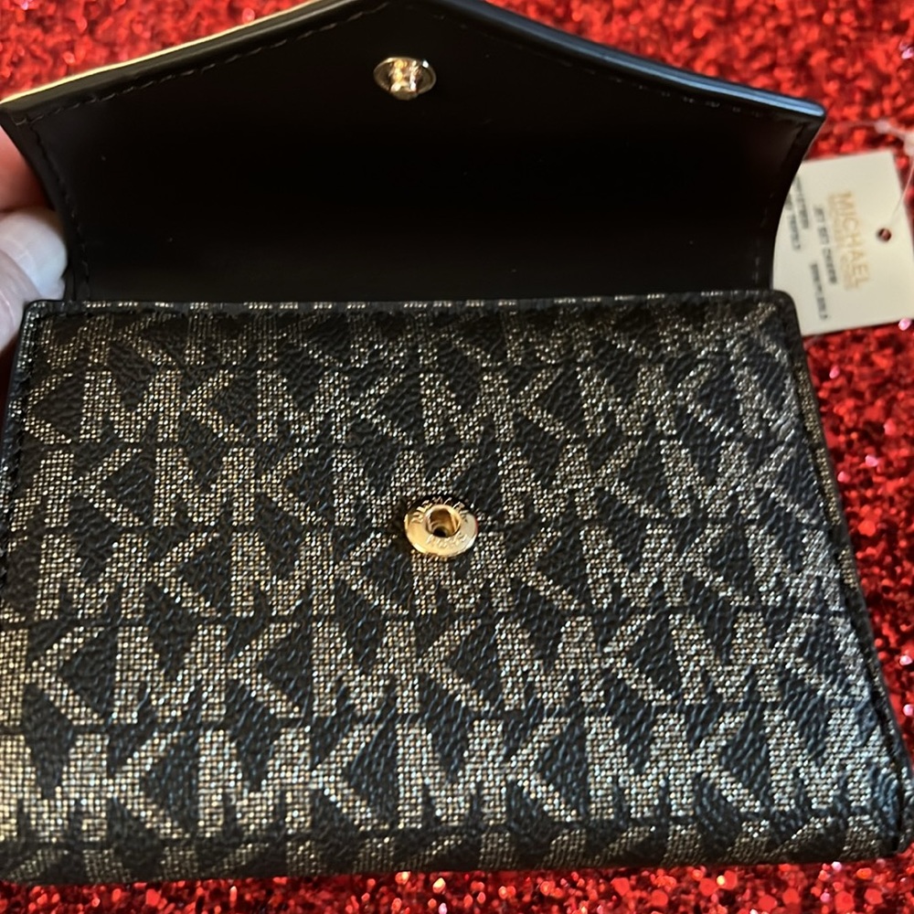 MICHAEL Michael Kors Gold and Black Wallet - Picture 5 of 8